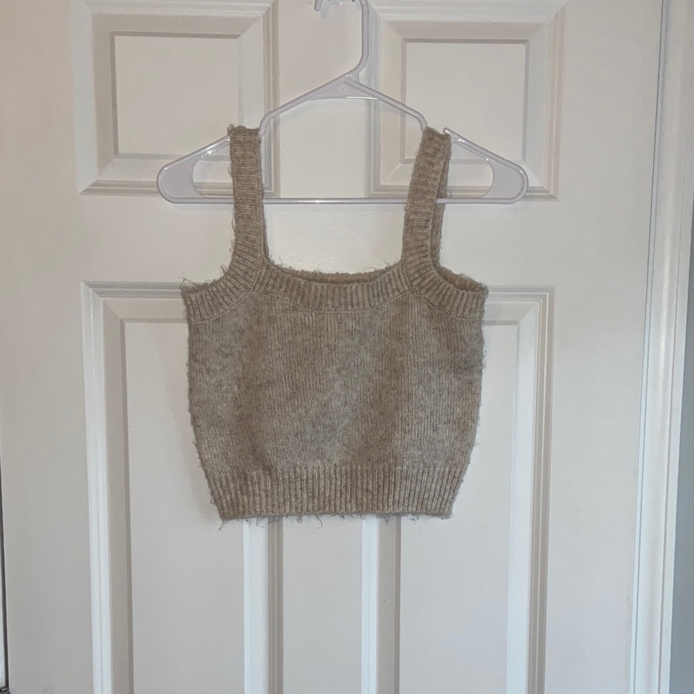 Topshop Cream Knit Sweater